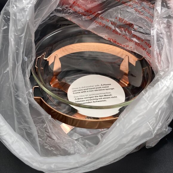 Bodum Chambord Classic Glass Sugar & Creamer Set - Copper Color NIB - Picture 5 of 5